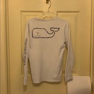 White Vineyard Vines Long Sleeve T-Shirt